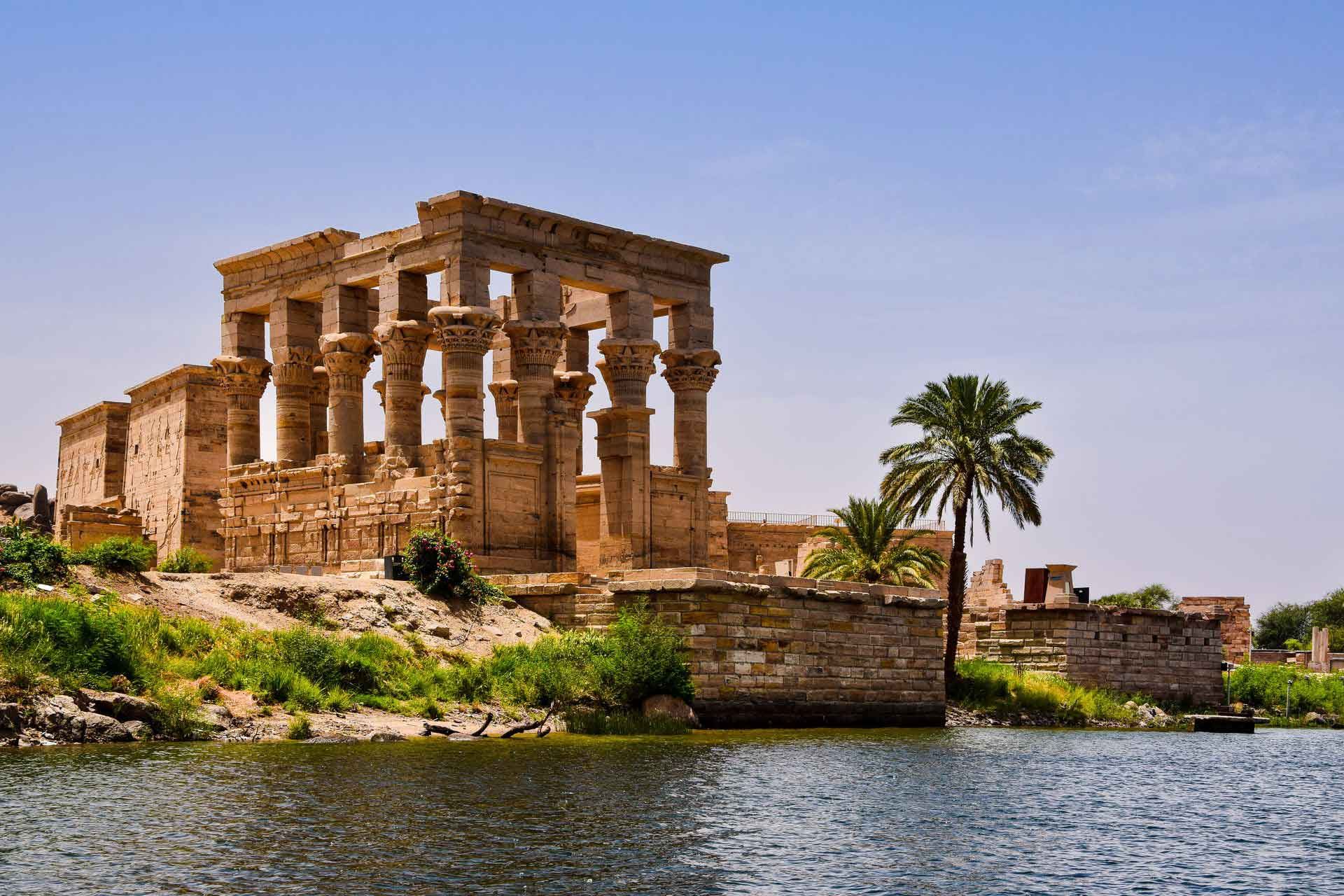 The Nile carves through ancient rock.