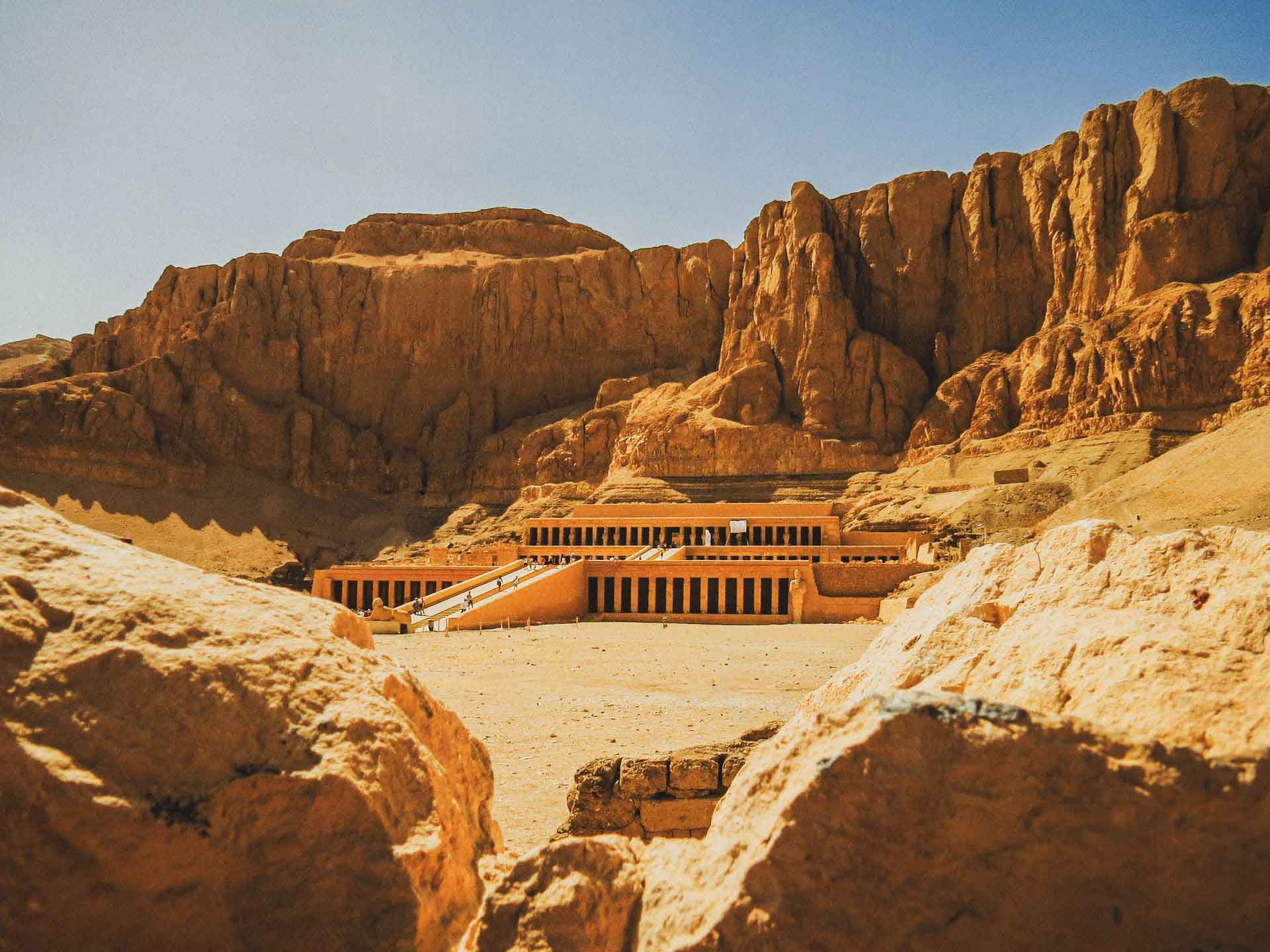 Temples rise from timeless sands.